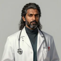 indian doctor as a game of thrones character, highly detailed digital painting, artstation, concept art, smooth, sharp focus, illustration, art by artgerm and greg rutkowski and alphonse mucha