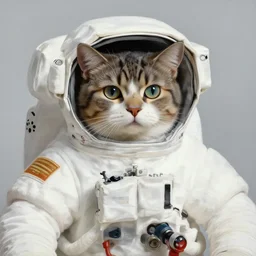 a cat astronaut by Andrew Wyeth