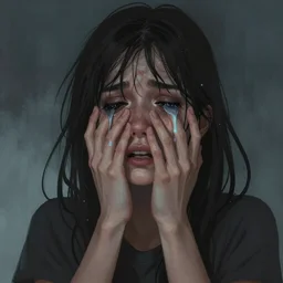 Who in tears also believes in miracles. Open yourself, Follow my voices, artstation, concept art, sharp focus, illustration