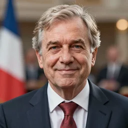 incredibly realistic, too detailed portrait of a caricature of a french politician, centered portrait, octane render, bump mapping, global illumination, unreal engine 5, 8 k, bokeh, d & d digital art, mark ryden, rob gonsalves