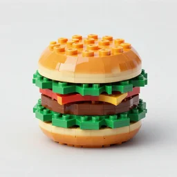 a LEGO hamburger 35mm photograph