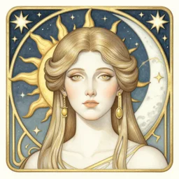 steampunk art nouveau portrait of a sun and moon and stars and a comet and the planet earth, by satoshi kon, studio ghibli and funimation, rich bright cartoon colors, intricate, ornate, circuitry, gears, painted, extremely hyperdetailed, art deco, anime, sharp focus