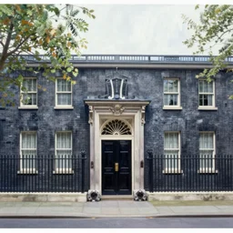 A painting of ten downing street in the year 2000, 4k Ultra HD