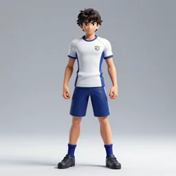 captain tsubasa in real life, hyperrealism, photography, posing