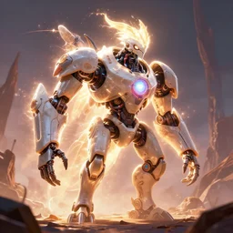 stormbird machine mecanical creature robot of horizon forbidden west horizon zero dawn radiating a glowing aura global illumination ray tracing hdr fanart arstation by ian pesty and alena aenami artworks in 4 k