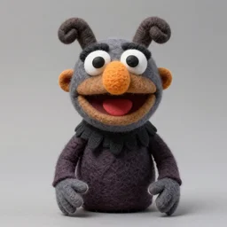 stranger things vecna as a muppet. highly detailed felt. hyper real photo. 4 k.