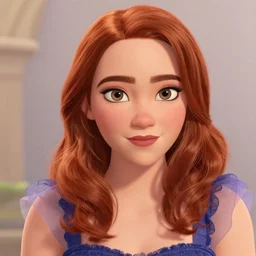 detailed artwork, pixar animated, stylistic, emma stone