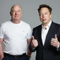 obese jeff bezos and elon musk mukbang