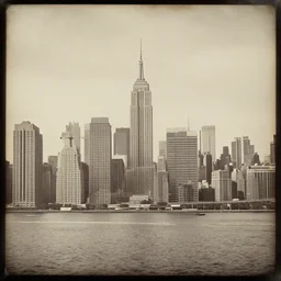 daguerreotype of new york city skyline