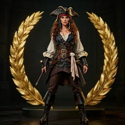 full body pose, photograph of a beautiful pirate woman, dim volumetric lighting, 8 k, octane beautifully detailed render, extremely hyper detailed, intricate, epic composition, cinematic lighting, masterpiece, trending on artstation, very very detailed, stunning, hdr, smooth, sharp focus, high resolution, award, winning photo, dslr, 5 0 mm