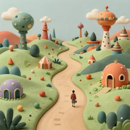 a whimsical matte painting of a winding path through magic worlds, surreal megastructures and landscape inspired by heironymous bosch's the garden of earthly delights, by asher durand and cyril rolando and natalie shau, insanely detailed and intricate, elite, masterpiece, elegant