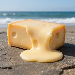 the ocean but with melted cheese