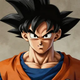 a close up portrait of goku, highly detailed, art by rembrandt harmenszoon van rijn