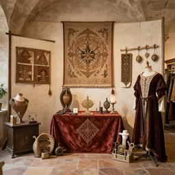 interior decoration competition showcase during medieval times