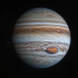 a national geographic photo of the storm on Jupiter's surface at night, Trending on artstation.