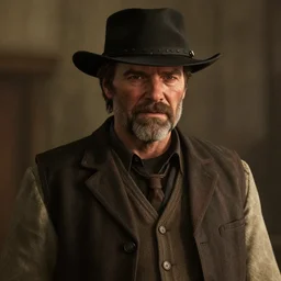 Film still of Walter White, from Red Dead Redemption 2 (2018 video game)