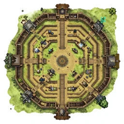 overhead map of a roguelike dungeon, d & d map