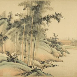 a 1 9 6 0 s han dynasty bamboo forest landscape painting