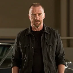 film still of walter white as dominic toretto in furious 7 movie ( 2 0 1 5 ), 8 k