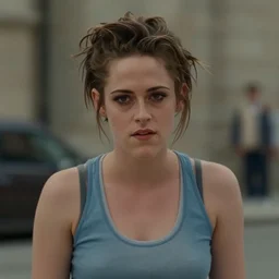 kristen stewart as a young elvis presley, movie still, lens distortion, cinematic widescreen, short dof