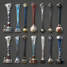 final fantasy 7 hyper realistic rugby weapons, highly detailed.