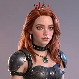 biopunk portrait of Emma Stone as a princess, Pixar style, by Tristan Eaton Stanley Artgerm and Tom Bagshaw.