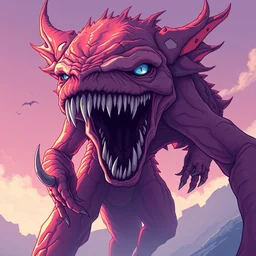 a beautiful terrifying monster with a blank face. clean cel shaded vector art. shutterstock. behance hd by lois van baarle, artgerm, helen huang, by makoto shinkai and ilya kuvshinov, rossdraws, illustration, art by ilya kuvshinov