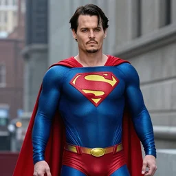 johnny depp as superman
