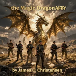 the magic dragon army, by James C. Christensen
