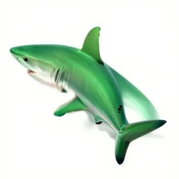a green shark by richard corben