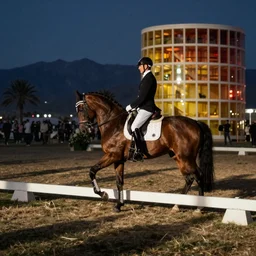 equestrian dressage performed at Coachella