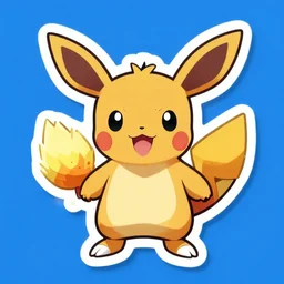 cute miss mascot malosse malosse houndour pokemon sticker art, cronobreaker, beeple game icon