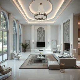 highly detailed interior rendering of a beautiful luxurious house, unreal engine, by peter guthrie