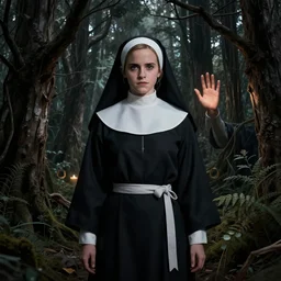 Twin Peaks artwork Emma Watson nun about to enter the Black Lodge by Peter Mohrbacher