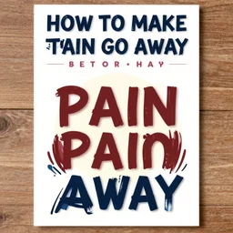 school poster titled HOW TO MAKE THE PAIN GO AWAY