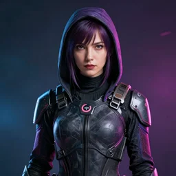 female assassin wearing cyberpunk warcore, detailed portrait, cell shaded, 4 k, vivid colours, concept art by wlop, ilya kuvshinov, artgerm, krenz cushart, greg rutkowski, pixiv. cinematic dramatic atmosphere, sharp focus, volumetric lighting, cinematic lighting, studio quality