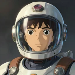 portrait of giant detailed alien with a futuristic helmet with clear glass visor, artstation, cartoon, elegant, highly detailed, digital painting, concept art, smooth, sharp focus, illustration, art by studio ghibli, makoto shinkai, don bluth, fujita goro, jean giraud, atey ghailan, akihiko yoshida, tom whalen, anton fadeev, 8 k