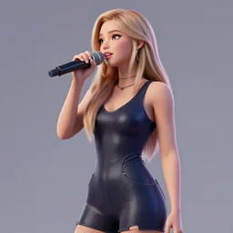 3D Render of the singer Aurora Aksness