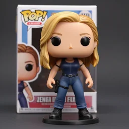 full body character jennifer lawrence action figure funko pop trending on artstation, cgsociety, digital painting, nendroid, anime, disney, pixar, 8 k, hd, dof, volumetric lighting, subsurface scattering, photorealistic, octane render