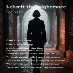 Inherit the nightmare, surrounded by fate Can't run away Keep walking the line, between thе light Led astray Through vacant halls I won't surrender Thе truth revealed in nights of ember We fight through fire and ice forever Two souls once lost and now they remember