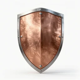 a copper shield, a shield, a shield, a shield, artstation, hd, 8 k, sharp high quality artwork in style of greg rutkowski, concept art, blizzard warcraft artwork, hearthstone card artwork