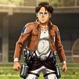 A still of Neymar JR in Attack On Titan Anime Series, 8k Resolution. Neymar