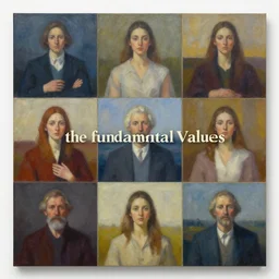 a beautiful contemporary masterpiece collage called the fundamental values, oil on canvas, trending on artstation, featured on pixiv, cinematic composition, beautiful lighting, no frames - n 4