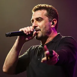 bakir izetbegovic holding a rap concert, close up photography