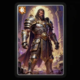 elegant hyper realistic intrincated concept art full body portrait painting, trading card game art, of a translucent muscular dark gritty warhammer peasant, wearing ornated armor, vivid color scheme, scary atmospheric lighting, on a ruined heaven gates, in the style of cristian sauret