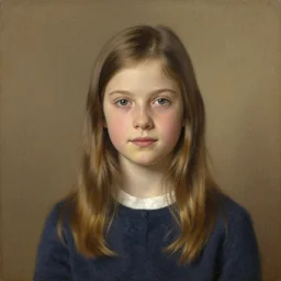 A decent young girl portrait by Warwick Goble.