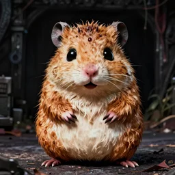 evil hamster monster from horror movie, 1 9 9 0.