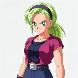 Portrait of Android 18 from Dragon ball z by Mandy Jurgens