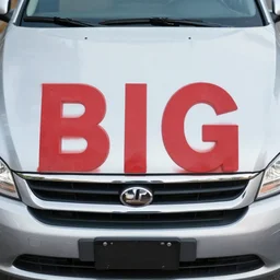 the words big car