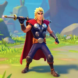 Thor playing fortnite like a nerd